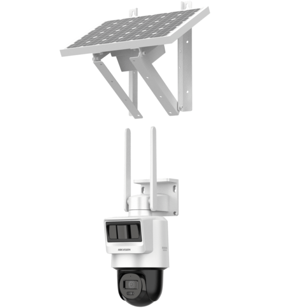 Hikvision DS-2DE2C400IWG-K/4G /Kit Solar IP All in One / Doble Detección (Radar + PIR) / PT IP 4 Megapixel / Lente 4 mm / Panel Solar / Batería de Respaldo de Litio 50.76Wh  / Conexión 4G / Audio de Dos Vías