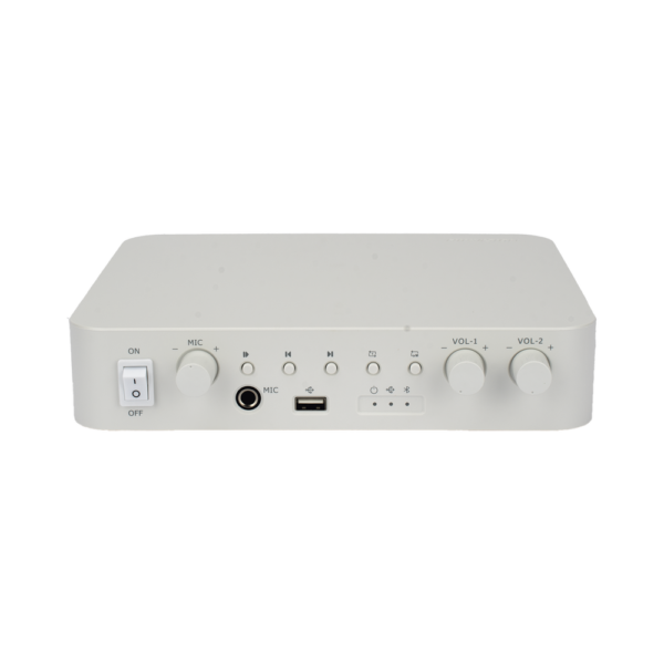 Hikvision DS-QAE0A60G1-VB Amplificador una Zona / 2 Canales / 30 W por Canal / Conexión Bluetooth / Uso Interior