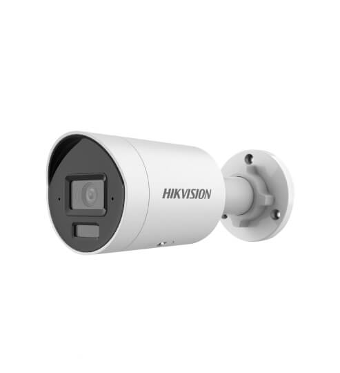 Hikvision DS-2CD2023G2-LI2U Camara Tubo IP 2Mpx Acussense / 40 mts Luz Blanca + 40 mts IR / WDR 120 dB / PoE / Micro SD [Dual Light + 2 Micrófonos Integrados]