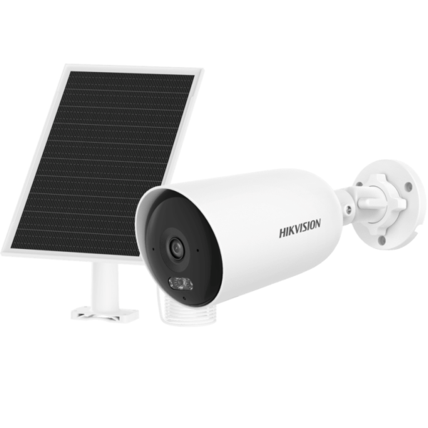 Hikvision DS-2CFS04/4G Kit Solar IP Camara tubo IP 4 Megapixel  / Panel Solar + Batería de Respaldo de Litio (9000 mAh) / Conexión 4G / Audio de Dos Vías / IP65 / Micro SD