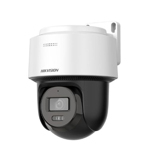 Hikvision DS-2DE2C400MWG-E Camara Domo PT IP 4 Mpx [FlexVu] / Lente 4 mm / Dual Light (30 mts IR + 30 mts Luz Blanca) / Autoseguimiento en Humanos / PoE / IP66 / Micrófono y Bocina Integrado (Audio de Dos Vías) / Micro SD