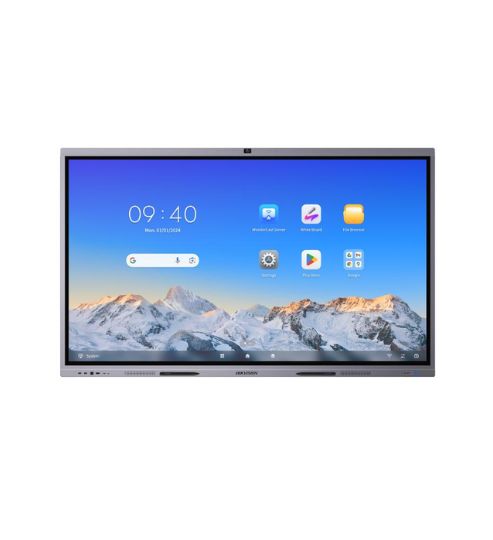 Pantalla pizarra interactiva 4K 75" 8Gb con cámara AI HIKVISION DS-D5C75RB/B