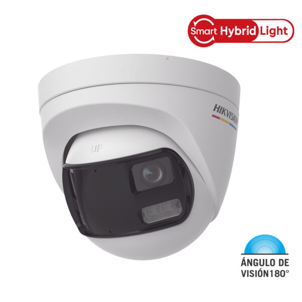 Hikvision DS-2CE72KF3TP Cámara Domo 180 Grados 5 Megapíxeles Smart Hybrid Light  con Audio