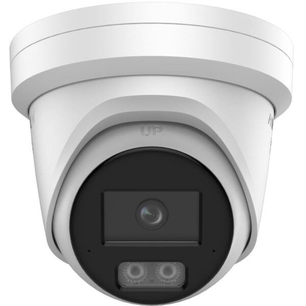Hikvision DS-2CD23126G3-IS2UY/SRB Camara Tubo IP 12 Megapixeles /2.8MM Luz Estrob Y Alarma Audible/ Turret Acusense