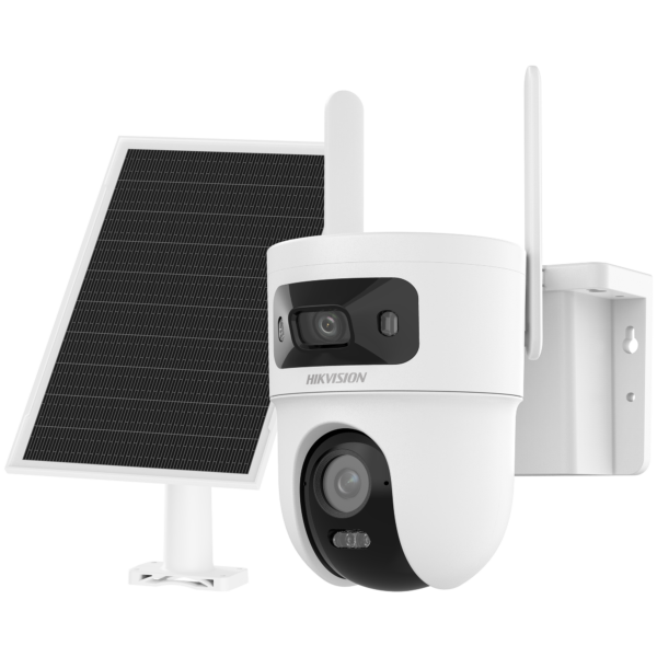 Hikvision DS-2CFSP8-D/4G Kit Solar  Doble Lente 4 Megapixeles /Batería 9000 mAh / Conexión 4G  AOV / Audio de Dos Vías