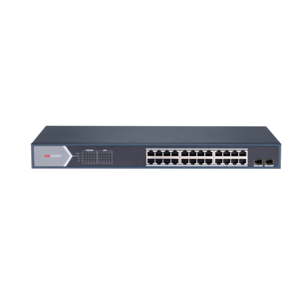 Switch 24 Puertos POE Administrable  1000M (1G) + 2 Up SFP (1G) /  VLAN / Hikvision DS-3E1526P-SI